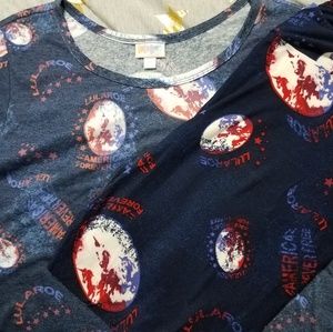 Americana 3X Carly & TC2 leggings LuLaRoe unicorn